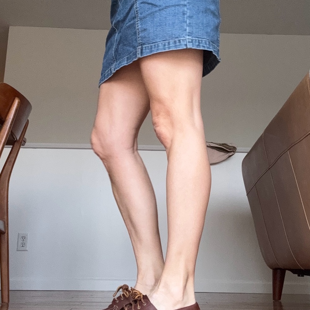 Vintage Geoffrey Beene 90s 100% Cotton Denim Mini Jean Skirt